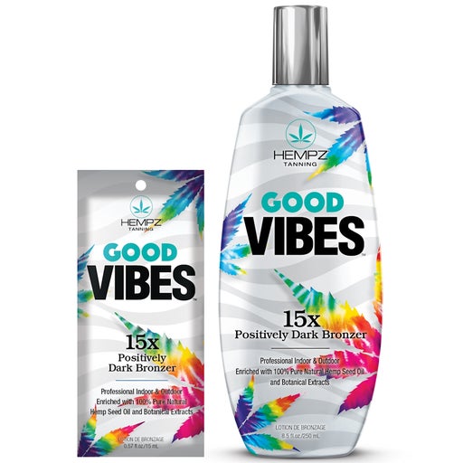 Hempz Good Vibes 15X Positively Dark Bronzer Bottle