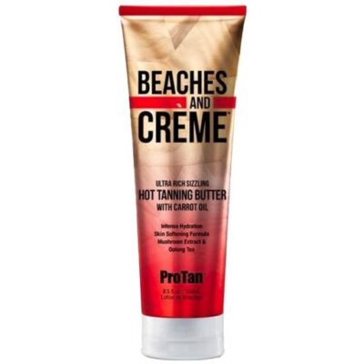beaches and cream hot tanning butter bottle