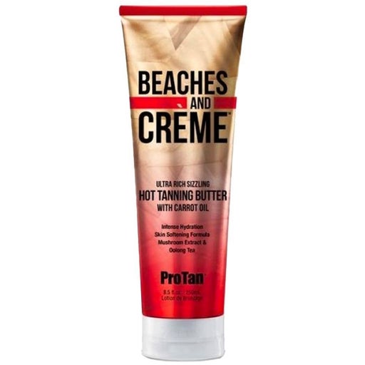 beaches and cream hot tanning butter bottle